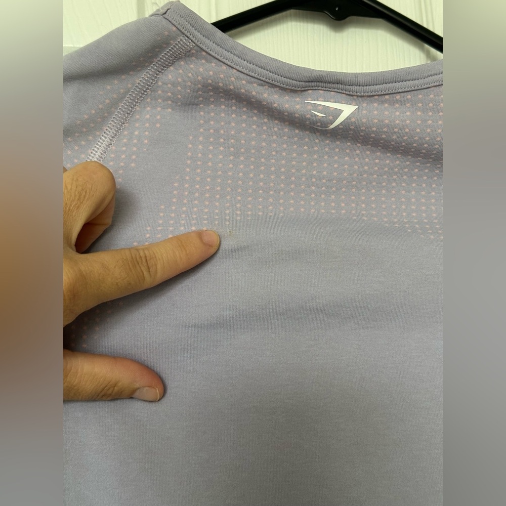 Gymshark Lavender Long Sleeve Crop Top - Picture 5 of 6